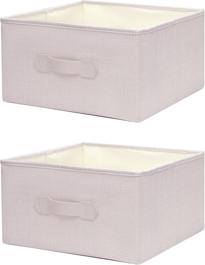 Large Hanging Sweater Organizer for Closet,Collapsible 6-Shelf Hanging Closet Shelves with Drawers, Washable (Beige -2 d)