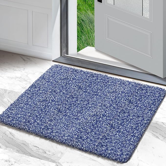 Premium Microfiber Indoor Door Mat – 20"x30" Washable Entry Mat, Non-Slip, Waterproof Backing, Super Absorbent, Low Profile Entryway Doormat for Indoor Entrance