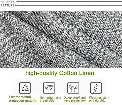 Hanging Closet Organizer, Easy Mount Collapsible 4-Shelf Camper Closet Wardrobe Hanging Storage Shelves, Folded Clothes Towels Handbag Shoes Accessories Storage, Linen Cloth, Gray