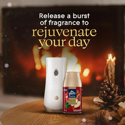 Glade Automatic Spray Refill, Warm Apple & Spices, Scented Air Freshener for Home and Bathroom, 6.2 Oz, 3 Count