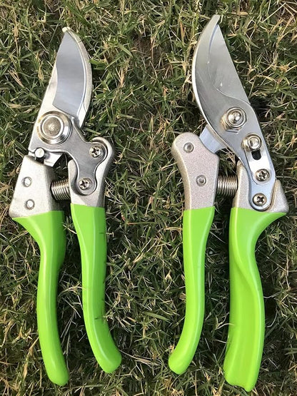 Garden Shears, Japanese Pruning Shears for Heavy Duty, Flowers Herbs Grapes Plant and Branch Cutters, Clippers, Trimmers, Scissors (Green)