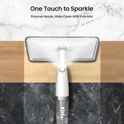 Spray Mops for Floor Cleaning, Xlife Microfiber Dust Mop with 3 Washable Pads Mop with Sprayer Wood Mops Commercial Home Use for Wood Hardwood Laminate Ceramic Tiles Floor-Gray (No Cleaner)