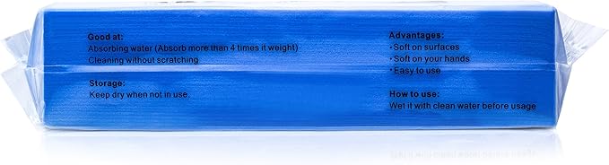 Cleaning Sponge Super Absorbent Water Durable ^~ You Know 17.5×7.5×3.5 cm[6.9 x 3 x 1.38 inches] Use for Household Clean Cars/Boats The dust and Dirt on Furnitures,Bathtubs&etc. (Blue)