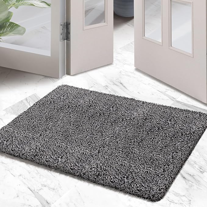 Premium Microfiber Indoor Door Mat – 24"x36" Washable Entry Mat, Non-Slip, Waterproof Backing, Super Absorbent, Low Profile Entryway Doormat for Indoor Entrance