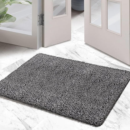 Premium Microfiber Indoor Door Mat – 24"x36" Washable Entry Mat, Non-Slip, Waterproof Backing, Super Absorbent, Low Profile Entryway Doormat for Indoor Entrance