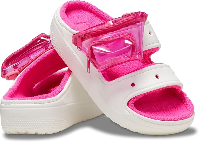Crocs Unisex Adult Classic Cozzzy Towel Sandals, Fuzzy Slippers and Slides