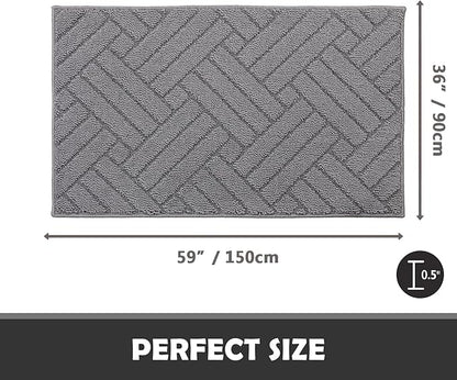Door Mat Indoor Doormat, Entryway Rug Door Mats Non-Slip Rubber Backing,Heavy Duty Low-Profile Entrance Rugs, Absorbent Resist Dirt Doormats Floor Door mat for Entryway,36"x59"