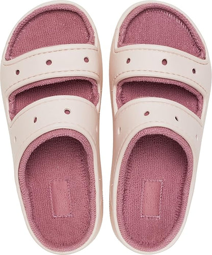 Crocs Unisex Adult Classic Cozzzy Towel Sandals, Fuzzy Slippers and Slides