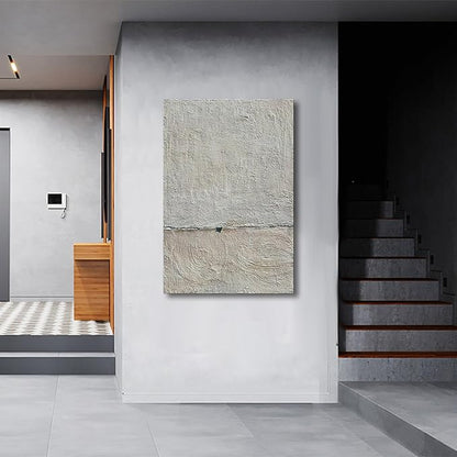 NANKAI Hand painted Minimalist Black and White art canvas Abstract Oil painting 36x24 inch wall decorative art