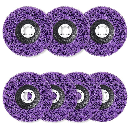 7 Pack Paint Eater Strip Disc Angle Grinder Rust Removal Disc Paint Stripper for Metal Paint Stripper Tool Rust Remover Angle Grinder Attachments Abrasive Wheels & Discs (4" x 5/8")