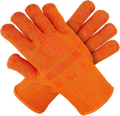 Grill Armor Oven Gloves 932°F Extreme Heat & Cut Resistant Oven Mitts with Fingers for BBQ, Cooking, Grilling, Baking – Accessory for Smoker, Cast Iron, Fire Pit, Camping, Fireplace, Griddle & More