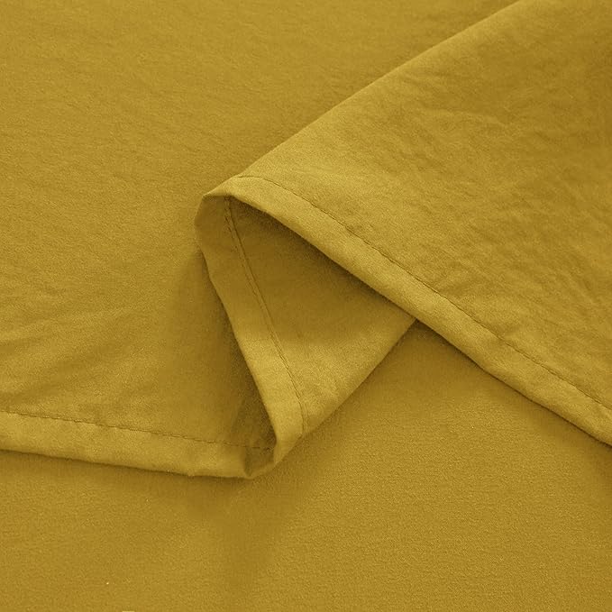 NTBAY Twin Comforter Set with Sheets, 5 Pieces Soft and Breathable Twin Bedding Set, Twin Bed in a Bag, Down Alternative Comforter Set Solid Color All Season, Kids Bedding Set, Yellow