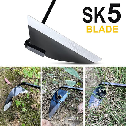 Japanese Wide Blade Gardening Tools I Premium Quality Hand Hoes/Weeding Sickle Have Very Sharp Edge for Quick Work
