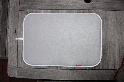 TheIronMate - Premium Ironing Pad, Designed Especially for Quilters and Crafters, Small (14in x 17in with Loop, Silver)