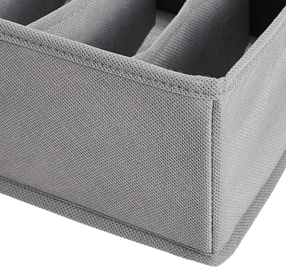 Amazon Basics Underwear Dresser Drawer Organizers, Pack of 2, Gray
