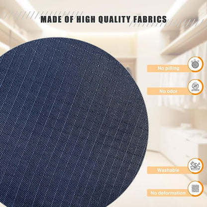 Hanging Closet Organizer - 4-Shelf, Easy Mount Foldable Wardrobe Storage Shelves for Clothes, Handbags, Shoes & Accessories - Washable Oxford Cloth Fabric, Navy Blue
