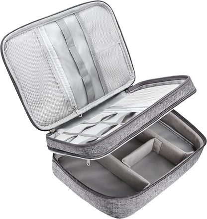 CILLA Electronics Organizer Travel, Travel Cord Organizer Case, Compact Electronics Accessories Bag for Cable, Cord, Charger, Phone