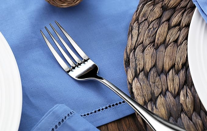 Artaste Rain 18/10 Stainless Steel (Silver (Set of 12), Salad Fork (7-Inch))