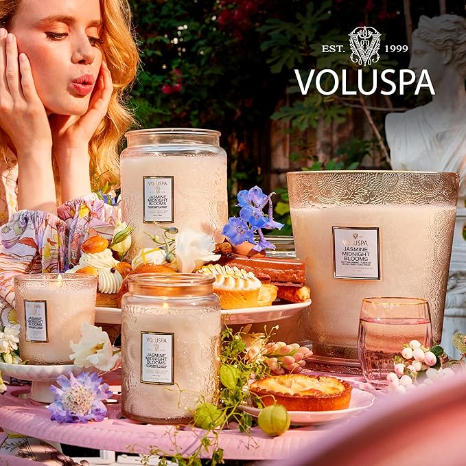 Japonica Collection Large - Jasmine Midnight Blooms by Voluspa for Unisex - 18 oz Candle