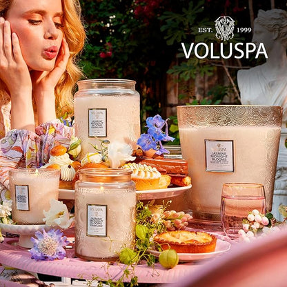 Japonica Collection Large - Jasmine Midnight Blooms by Voluspa for Unisex - 18 oz Candle